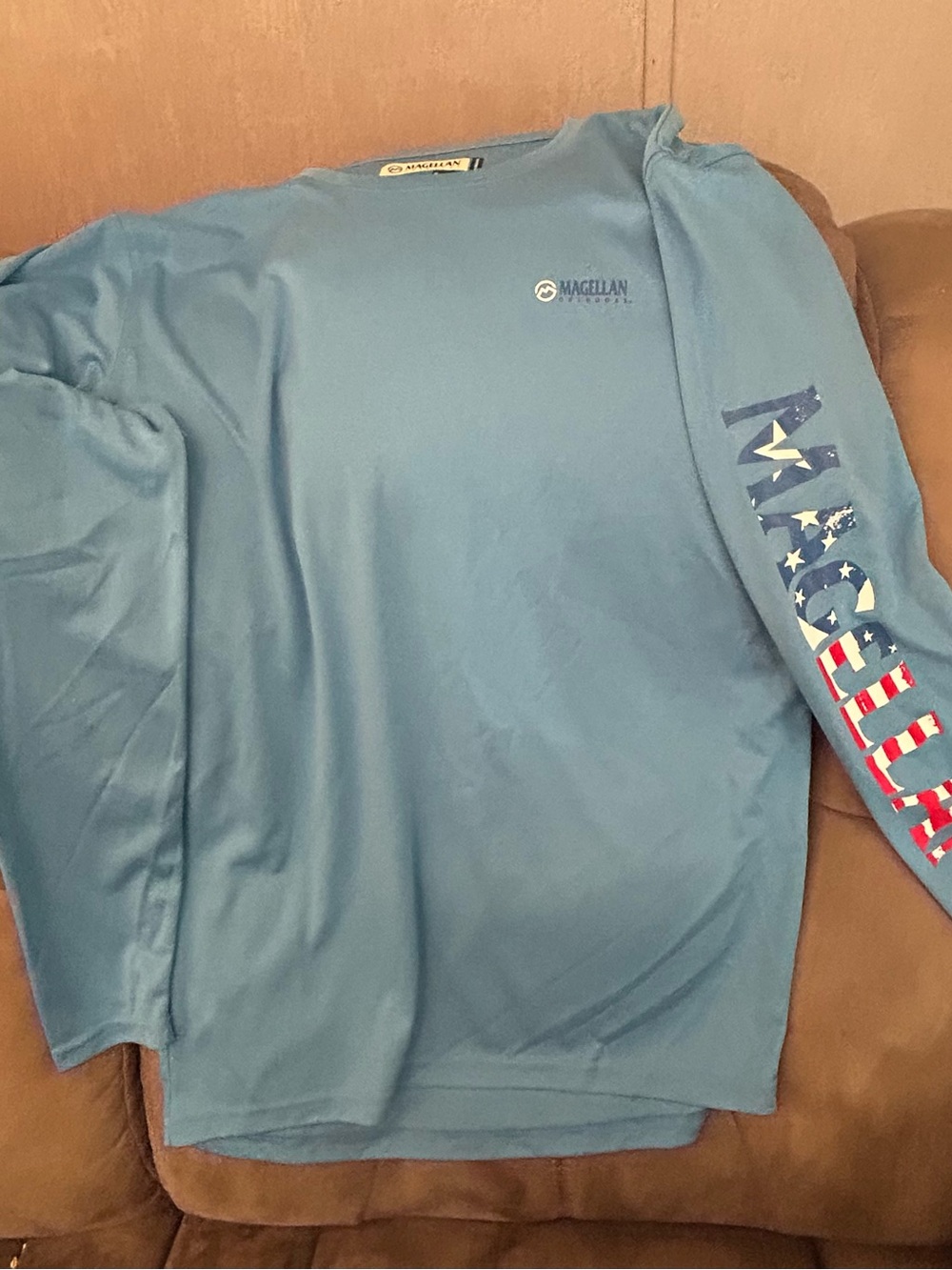 Magellan Women’s Outdoors Light Blue Fishing Shirt UV Protection
